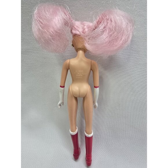 1997 SAILOR MOON CHIBI MOON CHIBIUSA RINI 5" DOLL PINK HAIR BANDAI IRWIN TOYS - Picture 2 of 14